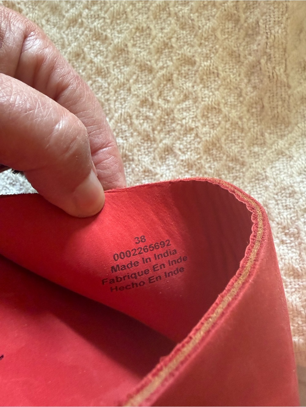 Free People Red Suede Slide Sandals - Picture 6 of 6